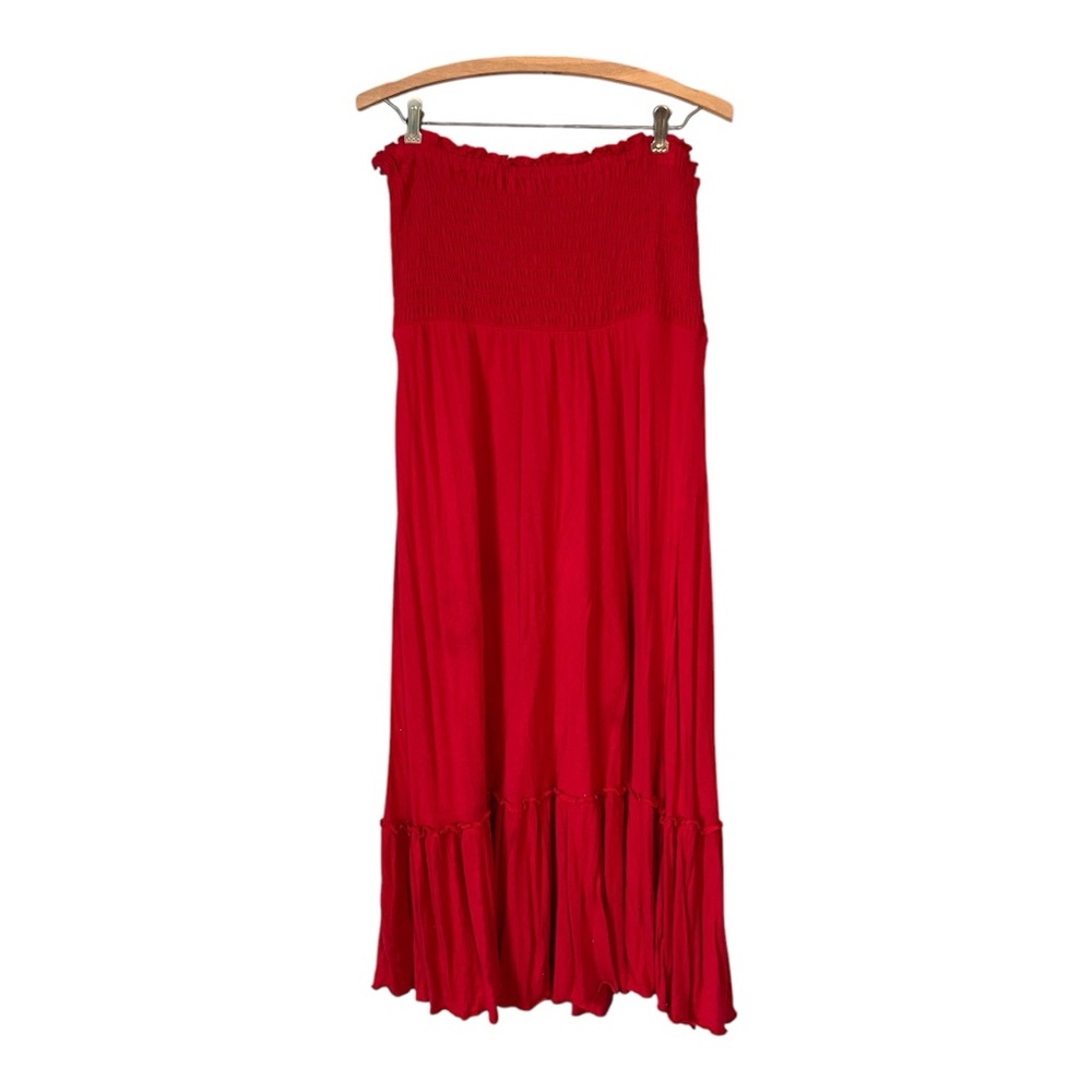 GAP Strapless Red Sundress